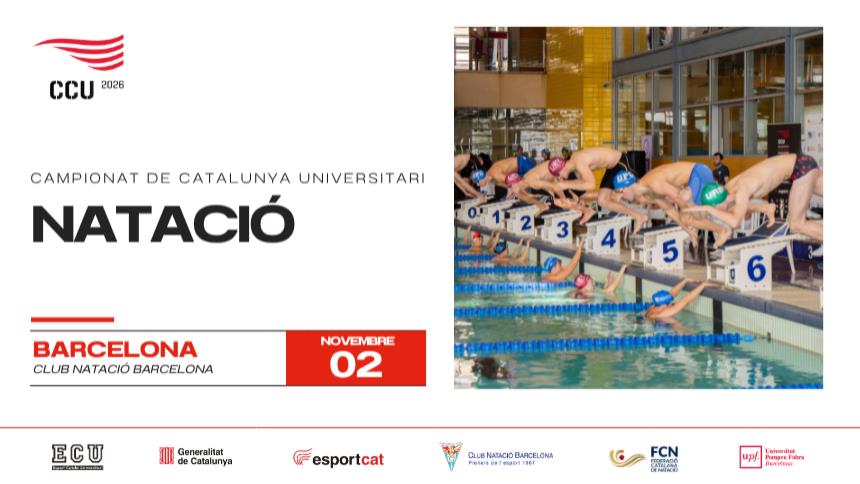 Tret de sortida pel Campionat de Catalunya Universitari de Natació 2025-2026!
